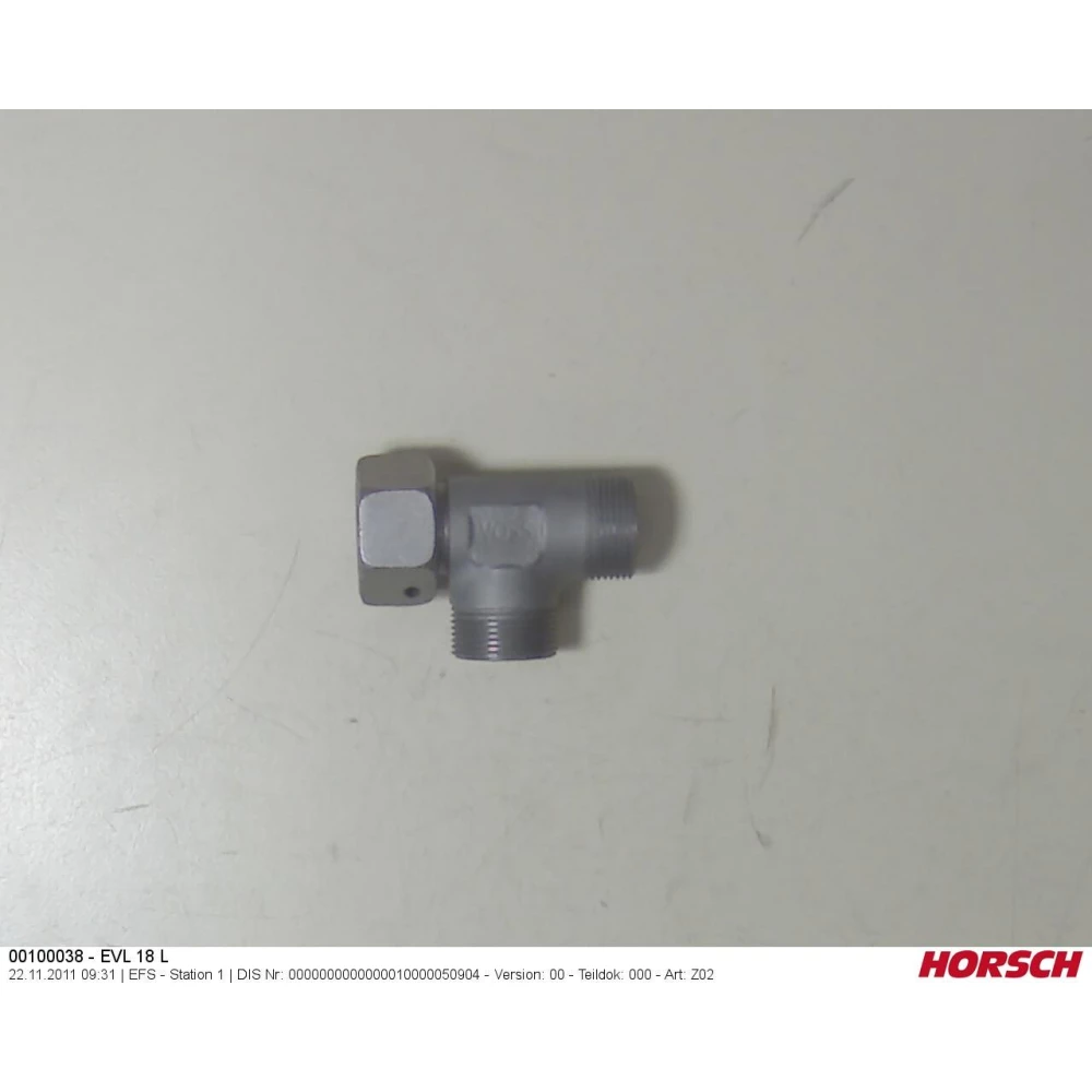 00100038 З"єднання різьбове EVL 18 L оц. 