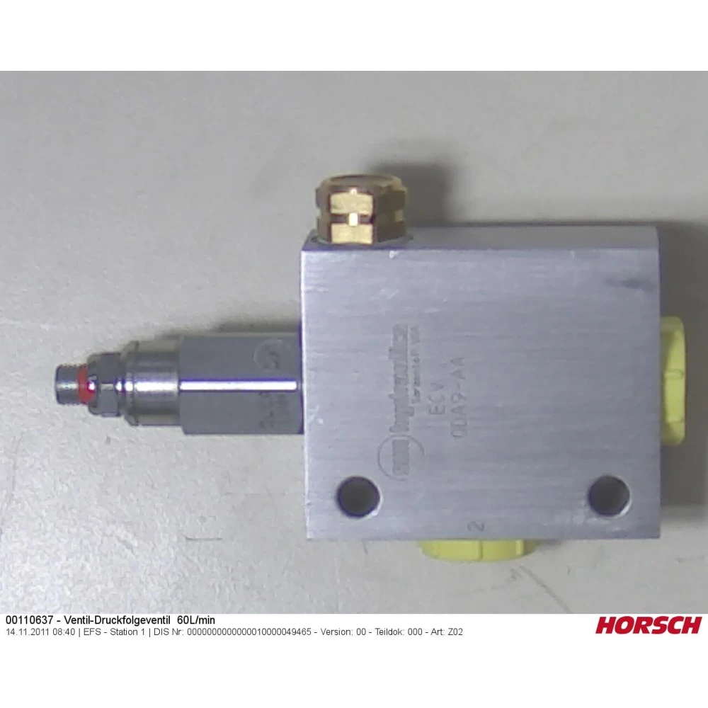 00110637 Клапан запобіжний сталевий 60 L\min 